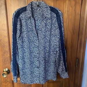 ANN TAYLOR Floral Blouse LS or 3/4sleeve EUC